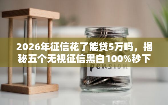2026年征信花了能贷5万吗，揭秘五个无视征信黑白100%秒下平台