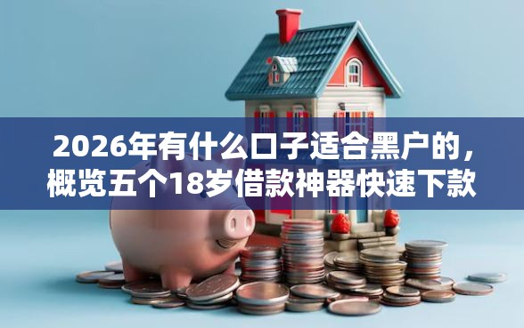 2026年有什么口子适合黑户的，概览五个18岁借款神器快速下款软件