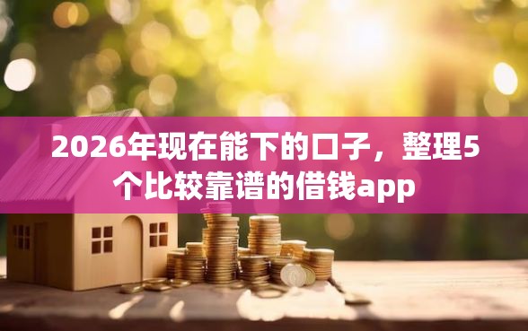 2026年现在能下的口子，整理5个比较靠谱的借钱app