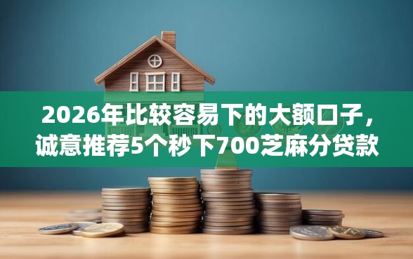 2026年比较容易下的大额口子，诚意推荐5个秒下700芝麻分贷款app