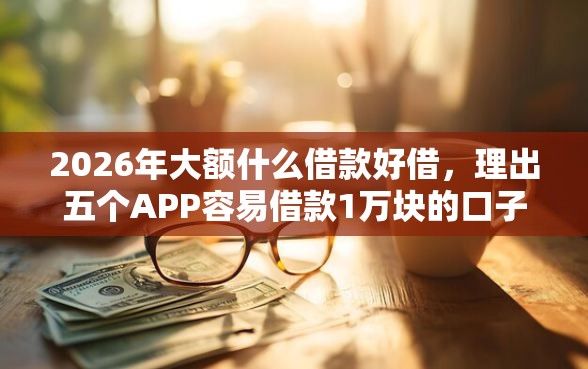 2026年大额什么借款好借，理出五个APP容易借款1万块的口子