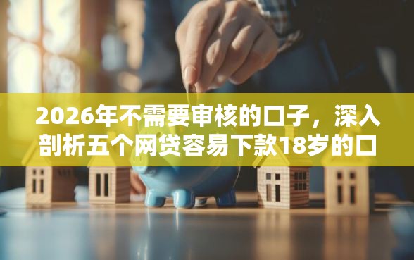 2026年不需要审核的口子，深入剖析五个网贷容易下款18岁的口子