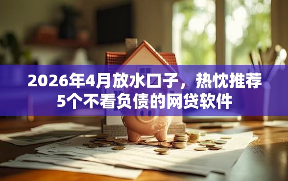 2026年4月放水口子，热忱推荐5个不看负债的网贷软件