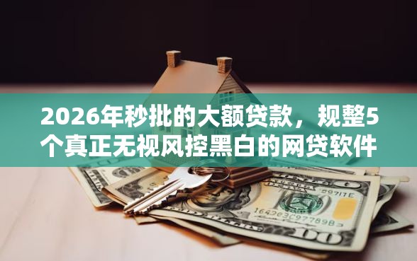 2026年秒批的大额贷款,规整5个真正无视风控黑白的网贷软件 2026年秒批的大额贷款,规整5个真正无视风控黑白的网贷软件