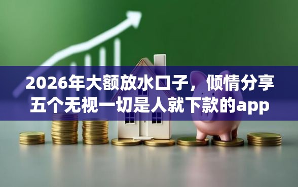 2026年大额放水口子，倾情分享五个无视一切是人就下款的app