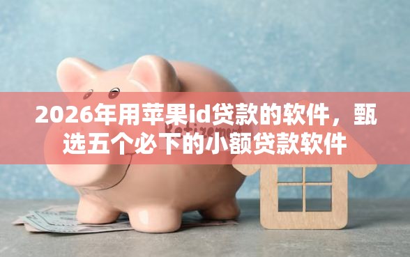 2026年用苹果id贷款的软件，甄选五个必下的小额贷款软件