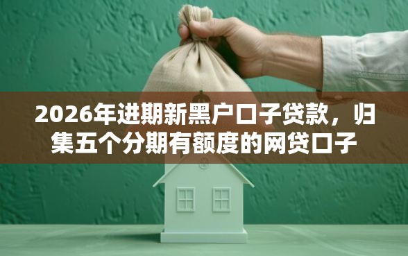 2026年进期新黑户口子贷款，归集五个分期有额度的网贷口子