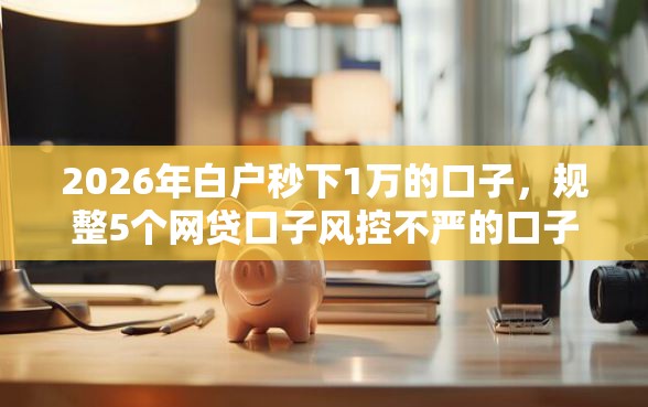 2026年白户秒下1万的口子，规整5个网贷口子风控不严的口子