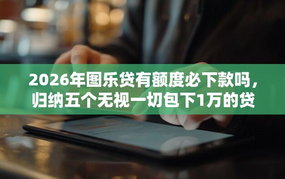 2026年图乐贷有额度必下款吗，归纳五个无视一切包下1万的贷款
