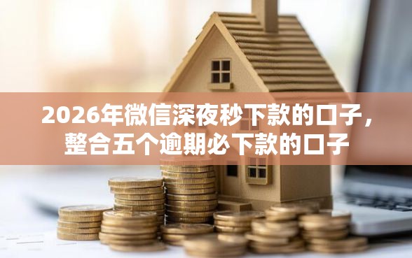 2026年微信深夜秒下款的口子，整合五个逾期必下款的口子