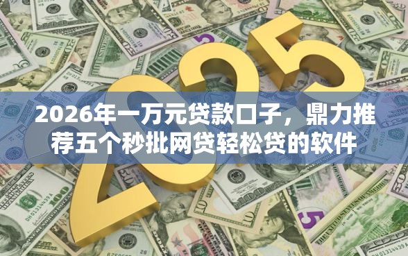 2026年一万元贷款口子，鼎力推荐五个秒批网贷轻松贷的软件