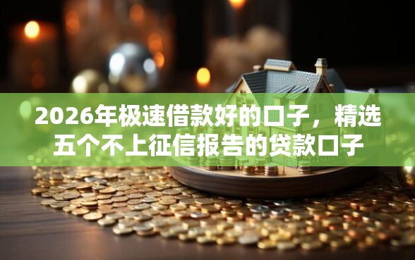 2026年极速借款好的口子，精选五个不上征信报告的贷款口子
