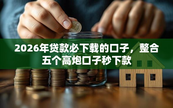 2026年贷款必下载的口子，整合五个高炮口子秒下款