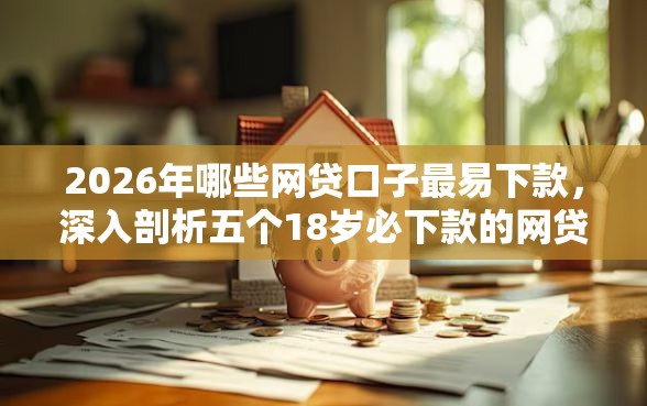 2026年哪些网贷口子最易下款，深入剖析五个18岁必下款的网贷软件