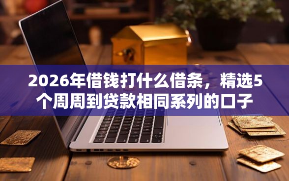 2026年借钱打什么借条，精选5个周周到贷款相同系列的口子
