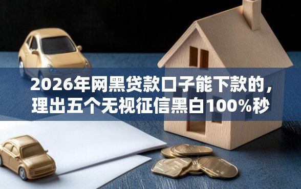 2026年网黑贷款口子能下款的，理出五个无视征信黑白100%秒下软件