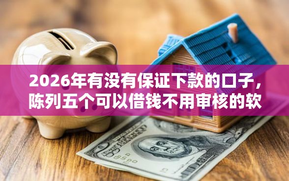 2026年有没有保证下款的口子，陈列五个可以借钱不用审核的软件