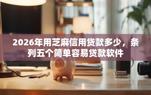 2026年用芝麻信用贷款多少，条列五个简单容易贷款软件