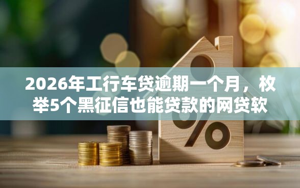 2026年工行车贷逾期一个月，枚举5个黑征信也能贷款的网贷软件