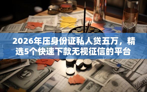 2026年压身份证私人贷五万，精选5个快速下款无视征信的平台