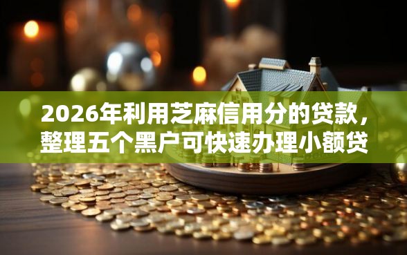 2026年利用芝麻信用分的贷款，整理五个黑户可快速办理小额贷款业务的平台
