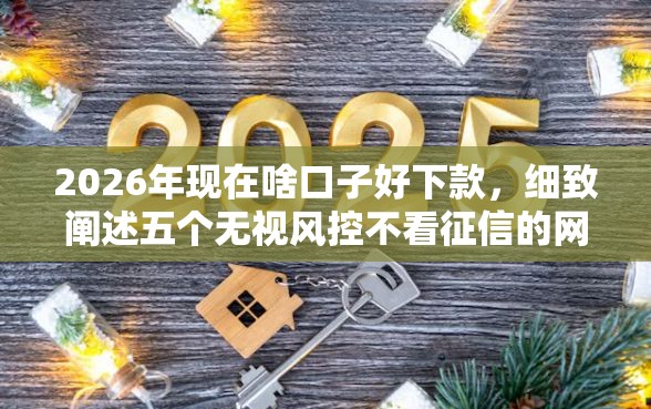 2026年现在啥口子好下款,细致阐述五个无视风控不看征信的网贷 2026年现在啥口子好下款,细致阐述五个无视风控不看征信的网贷