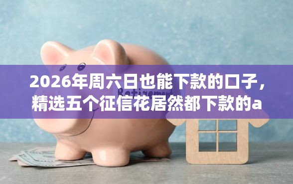 2026年周六日也能下款的口子，精选五个征信花居然都下款的app