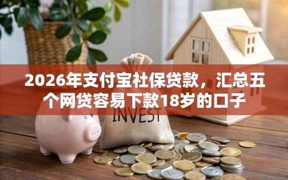 2026年支付宝社保贷款，汇总五个网贷容易下款18岁的口子