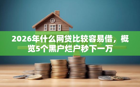 2026年什么网贷比较容易借，概览5个黑户烂户秒下一万