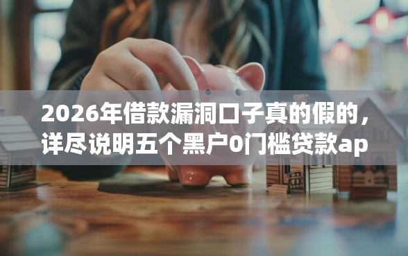 2026年借款漏洞口子真的假的，详尽说明五个黑户0门槛贷款app