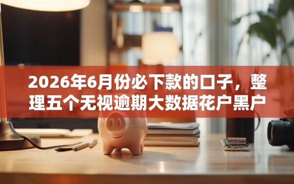 2026年6月份必下款的口子，整理五个无视逾期大数据花户黑户口子