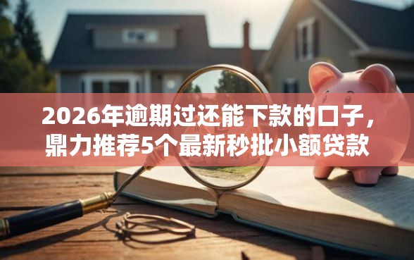 2026年逾期过还能下款的口子，鼎力推荐5个最新秒批小额贷款软件
