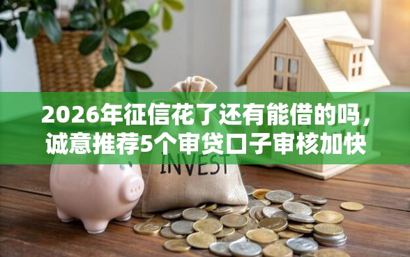 2026年征信花了还有能借的吗，诚意推荐5个审贷口子审核加快的平台