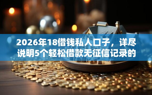 2026年18借钱私人口子，详尽说明5个轻松借款无征信记录的软件