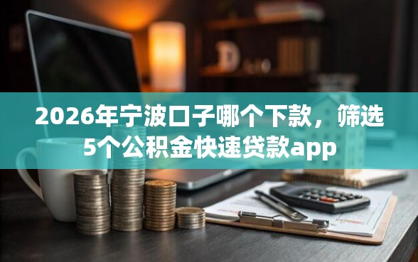 2026年宁波口子哪个下款，筛选5个公积金快速贷款app