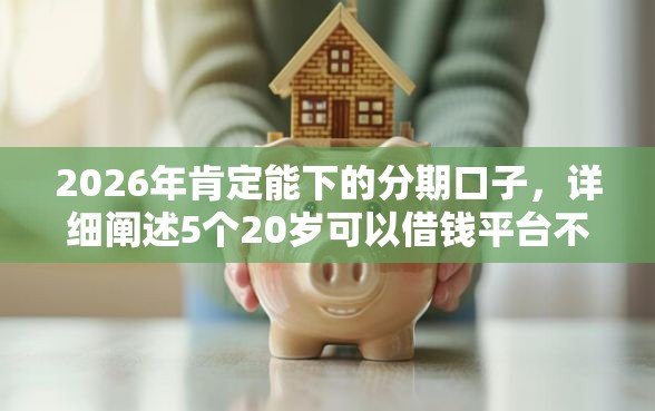 2026年肯定能下的分期口子,详细阐述5个20岁可以借钱平台不查征信的软件 2026年肯定能下的分期口子,详细阐述5个20岁可以借钱平台不查征信的软件