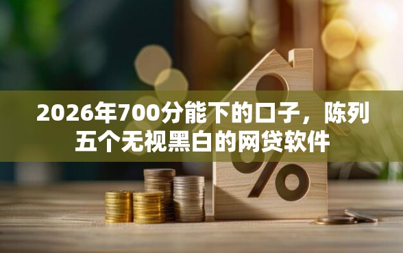 2026年700分能下的口子，陈列五个无视黑白的网贷软件