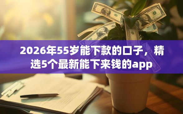 2026年55岁能下款的口子，精选5个最新能下来钱的app