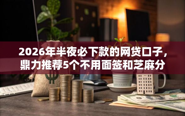 2026年半夜必下款的网贷口子，鼎力推荐5个不用面签和芝麻分的贷款口子