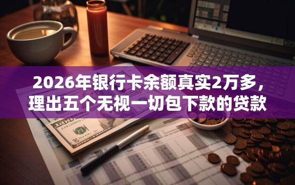 2026年银行卡余额真实2万多，理出五个无视一切包下款的贷款