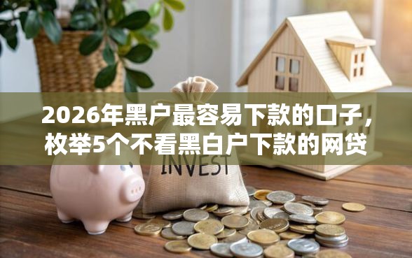 2026年黑户最容易下款的口子，枚举5个不看黑白户下款的网贷