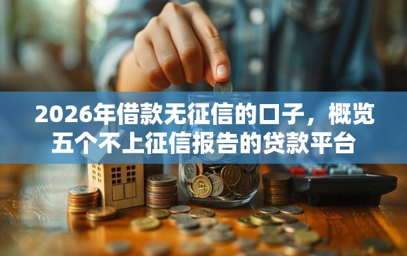 2026年借款无征信的口子，概览五个不上征信报告的贷款平台