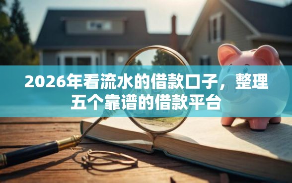 2026年看流水的借款口子，整理五个靠谱的借款平台