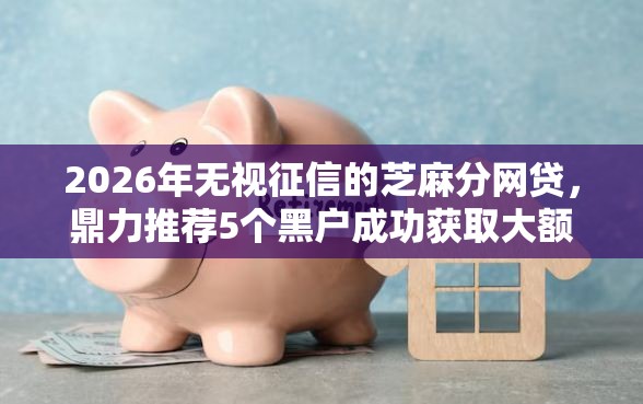 2026年无视征信的芝麻分网贷，鼎力推荐5个黑户成功获取大额贷款的口子