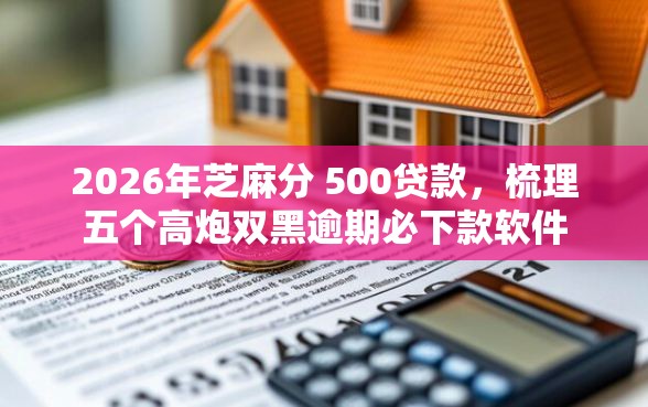 2026年芝麻分 500贷款，梳理五个高炮双黑逾期必下款软件
