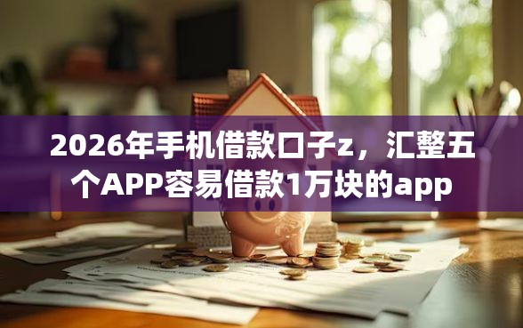 2026年手机借款口子z，汇整五个APP容易借款1万块的app