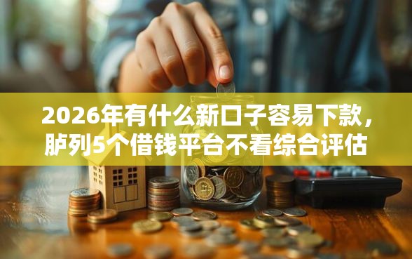 2026年有什么新口子容易下款，胪列5个借钱平台不看综合评估的口子