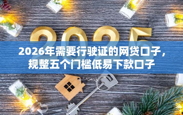 2026年需要行驶证的网贷口子，规整五个门槛低易下款口子