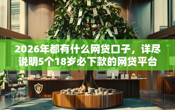 2026年都有什么网贷口子，详尽说明5个18岁必下款的网贷平台