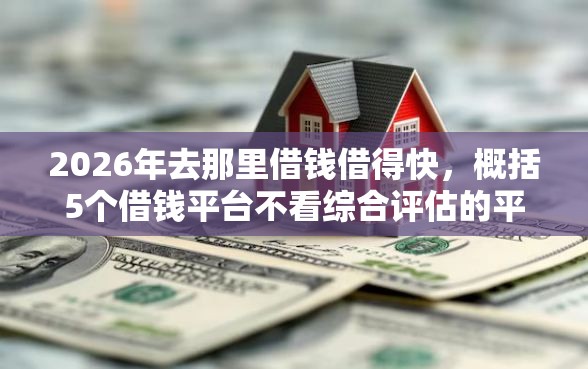 2026年去那里借钱借得快，概括5个借钱平台不看综合评估的平台